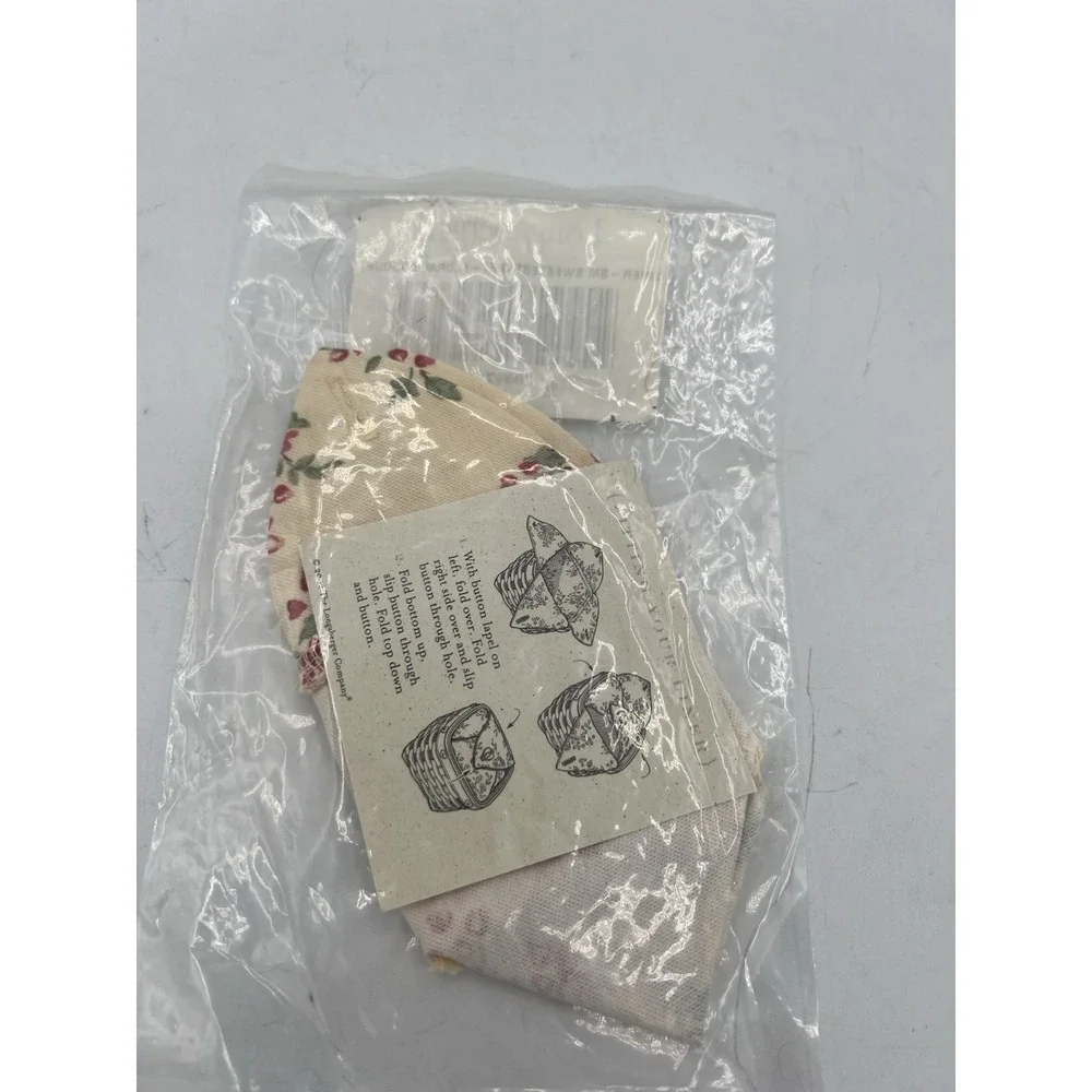 Longaberger Small Sweetest Gift Basket Fabric Liner Floral Bouquet #20397118 NEW